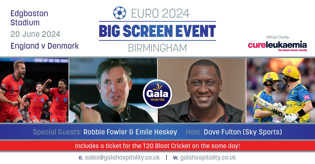 Birmingham Euro 2024 Big Screen Event: England v Denmark 