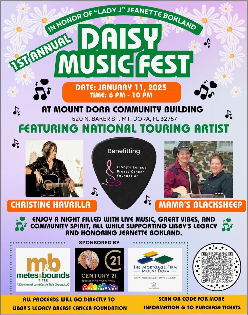 Celebrate the Life of Lady J at the 1st Annual Daisy Music Fest!