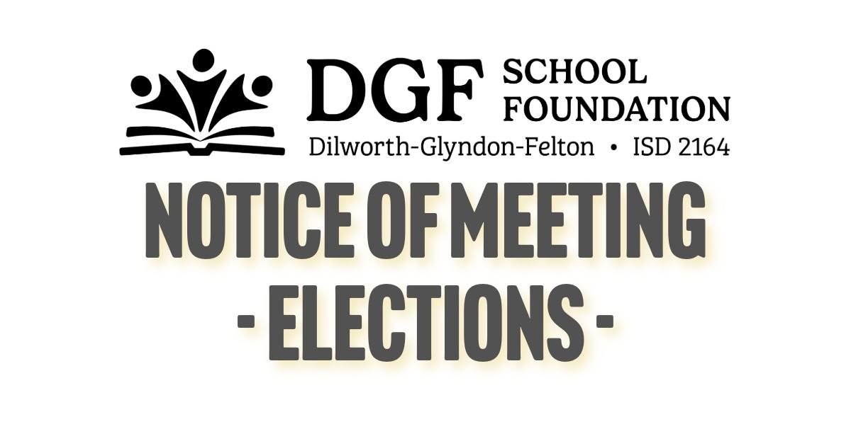 DGF School Foundation Meeting - Elections