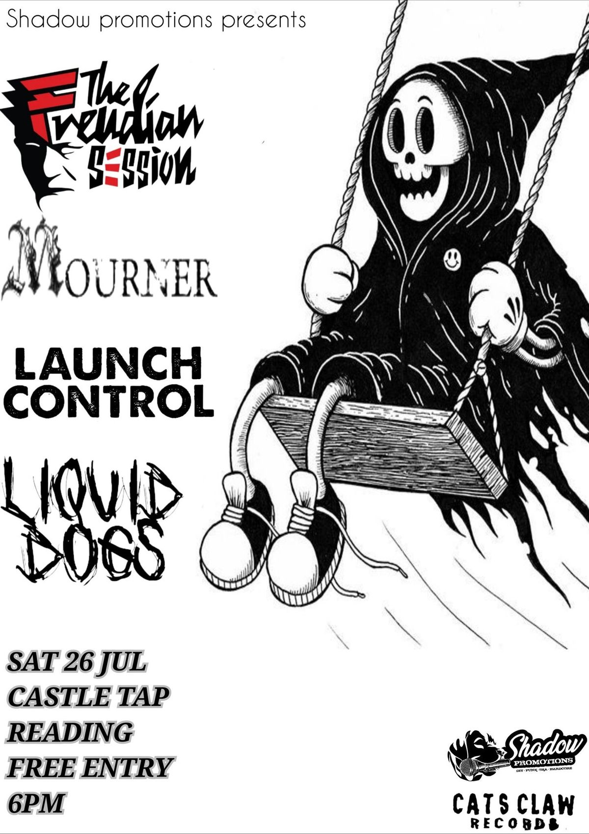 THE FREUDIAN SESSION, MOURNER, LAUNCH CONTROL, LIQUID DOGS 