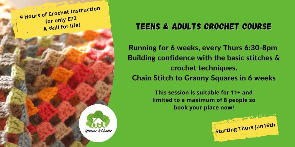 Teens & Adults Crochet Course