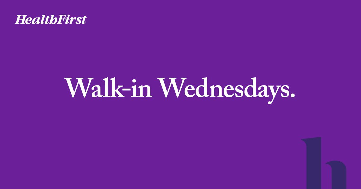 Walk-in Wednesday - Viera Hospital