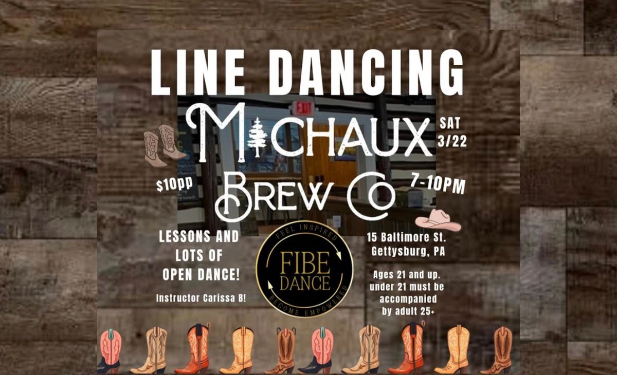 LINE DANCING at MICHAUX BREWING - GETTYSBURG