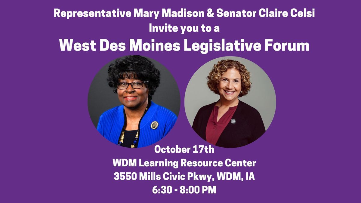 West Des Moines Legislative Forum