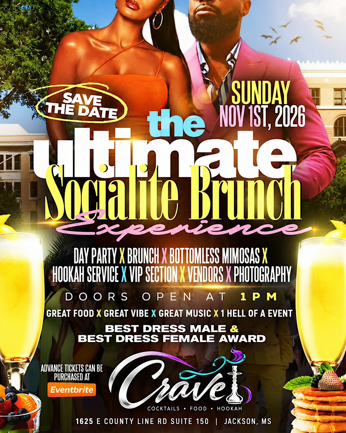 The Ultimate Socialite Brunch Experience, 1625 E County Line Rd ...