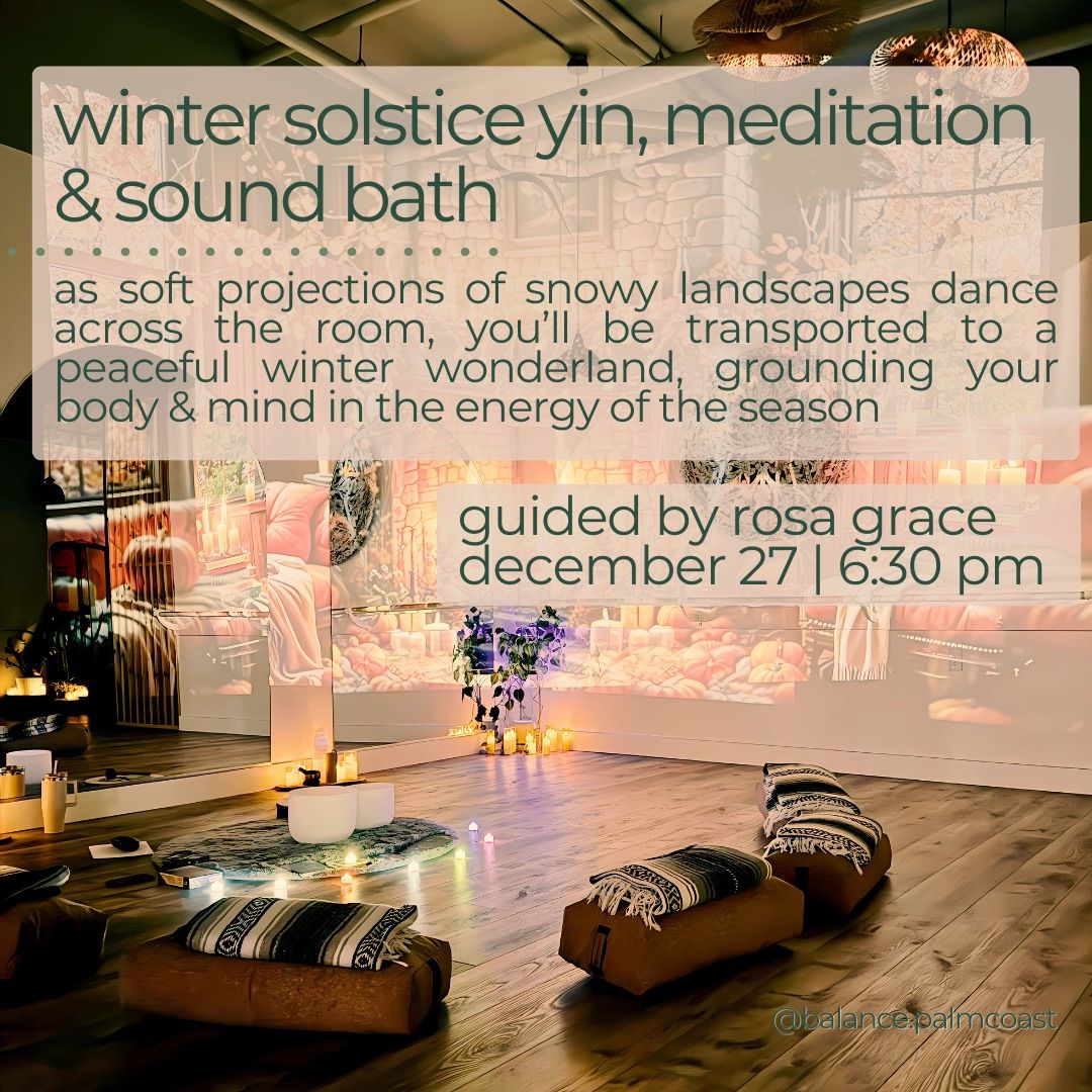 Yin, Meditation, and Soundbath experience 