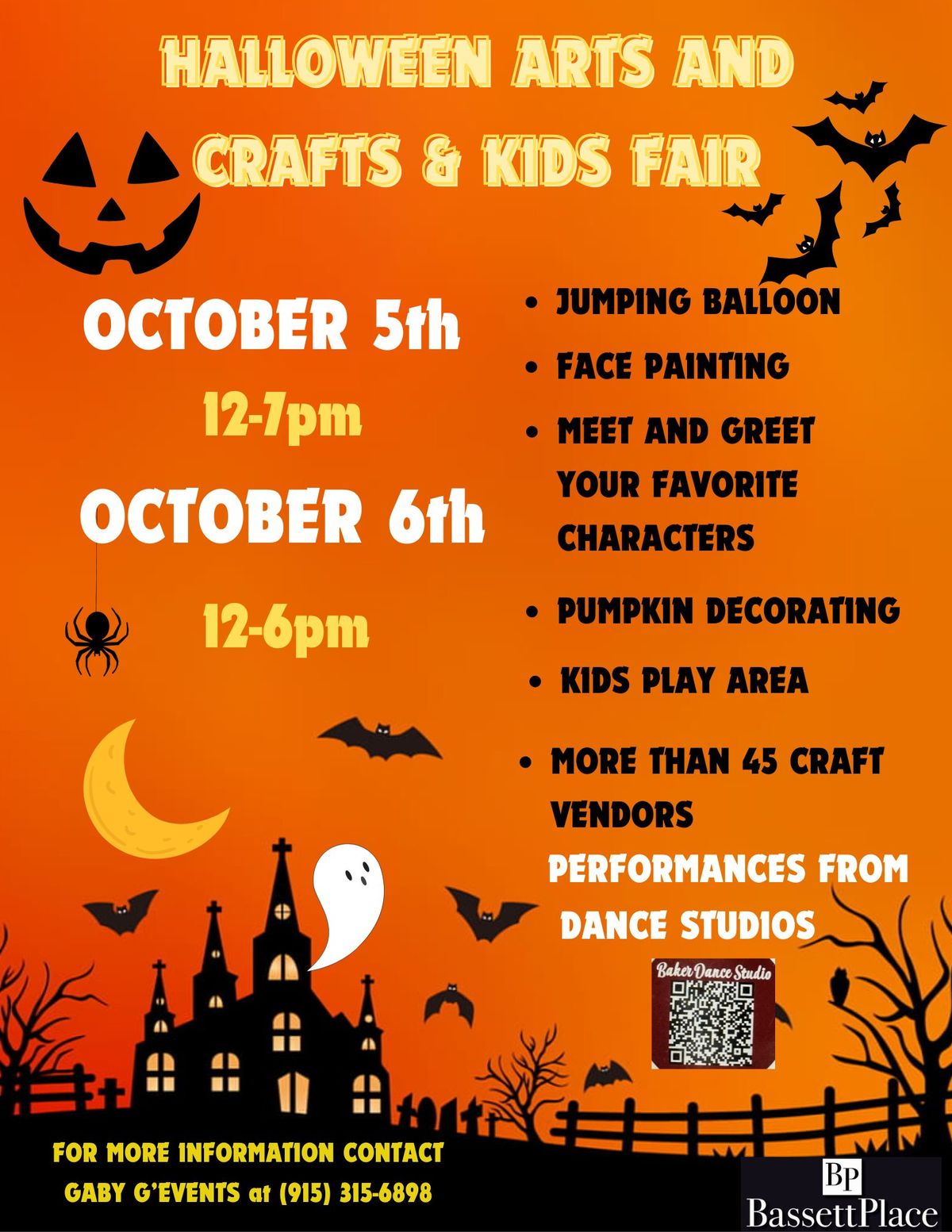 Bassett Place Halloween Arts and Crafts & Kids Fair