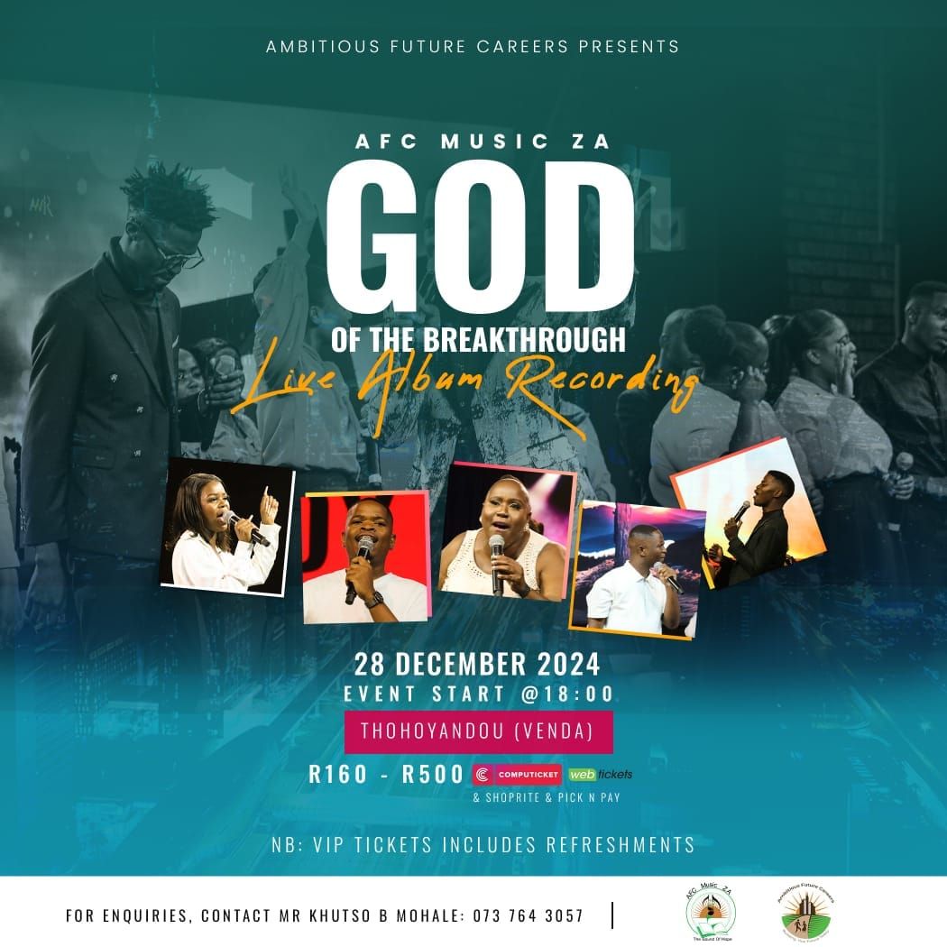 AFC Music ZA : God of breakthrough Live Album Recording 