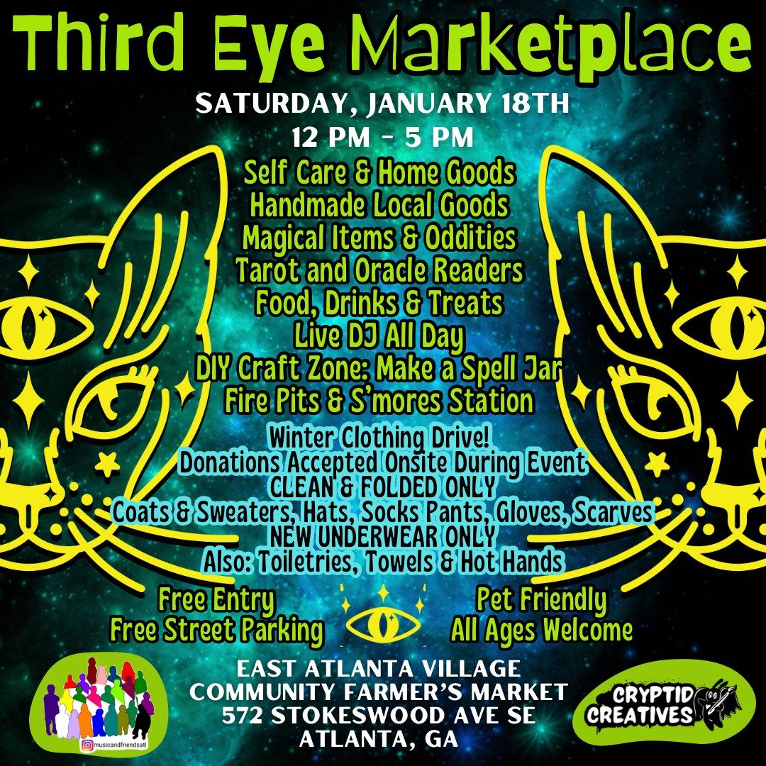 Third Eye Marketplace: Local Goods, Oddities and Magical Art!