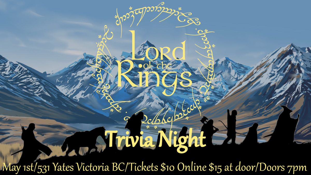 Lord of the Rings Trivia Night