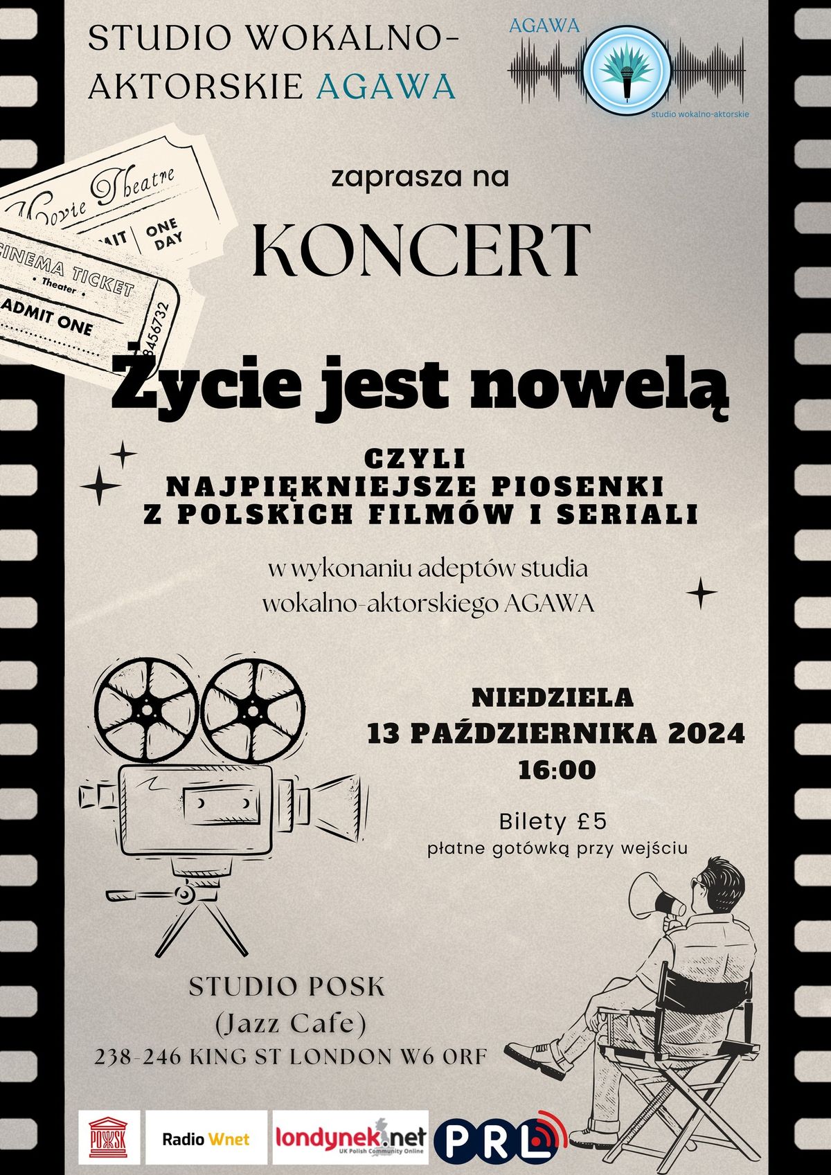 Koncert \u201e\u017bycie jest nowel\u0105, czyli najpi\u0119kniejsze piosenki z polskich film\u00f3w i seriali\u201d