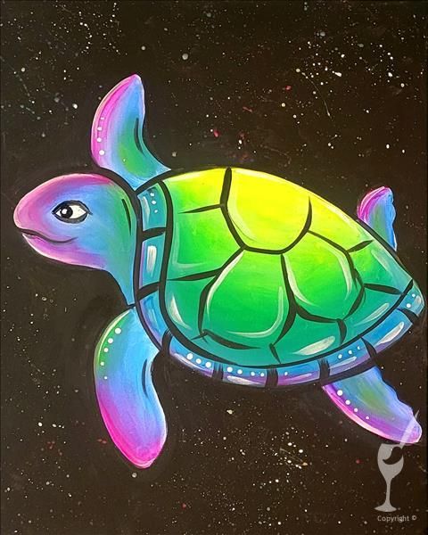 Turtle Glow Paint Party!