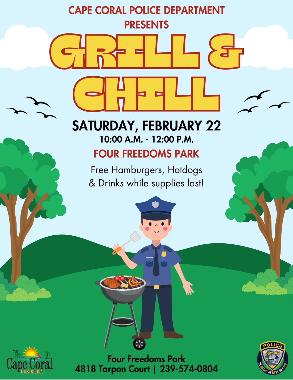 Grill and Chill with Cape Coral Police Dept.