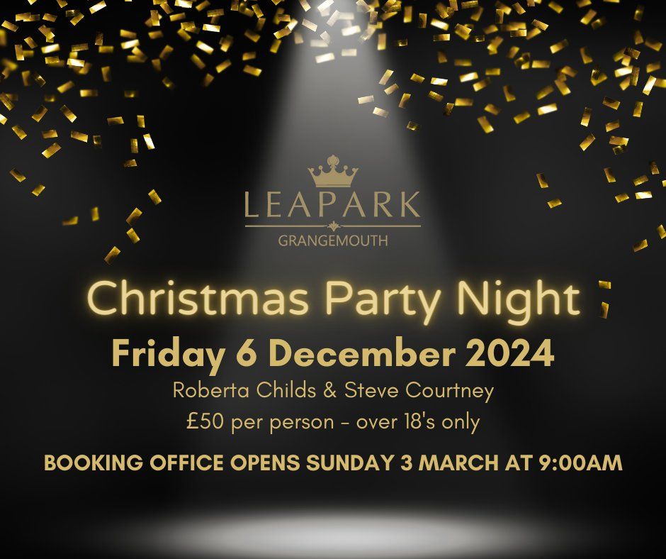 Christmas Party Night Friday 6 December 2024