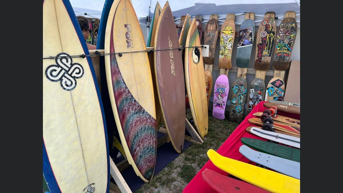 THE FIFTH ANNUAL VINTAGE SURF AND SKATE BOARD SHOW AND SWAP