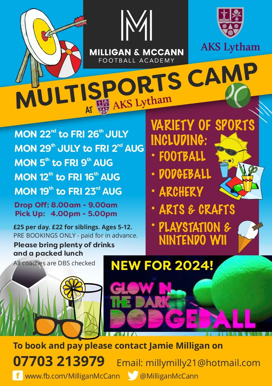 Milligan & McCann Summer Multisports Holiday Camp