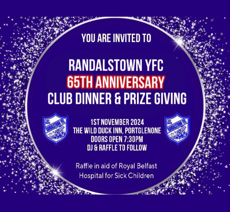 RYFC 65th Anniversary Club Dinner & Prize Giving