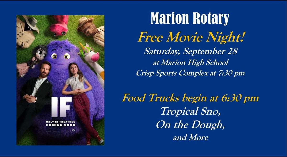 Free Movie Night! \u201cIF\u201d starring Ryan Reynolds