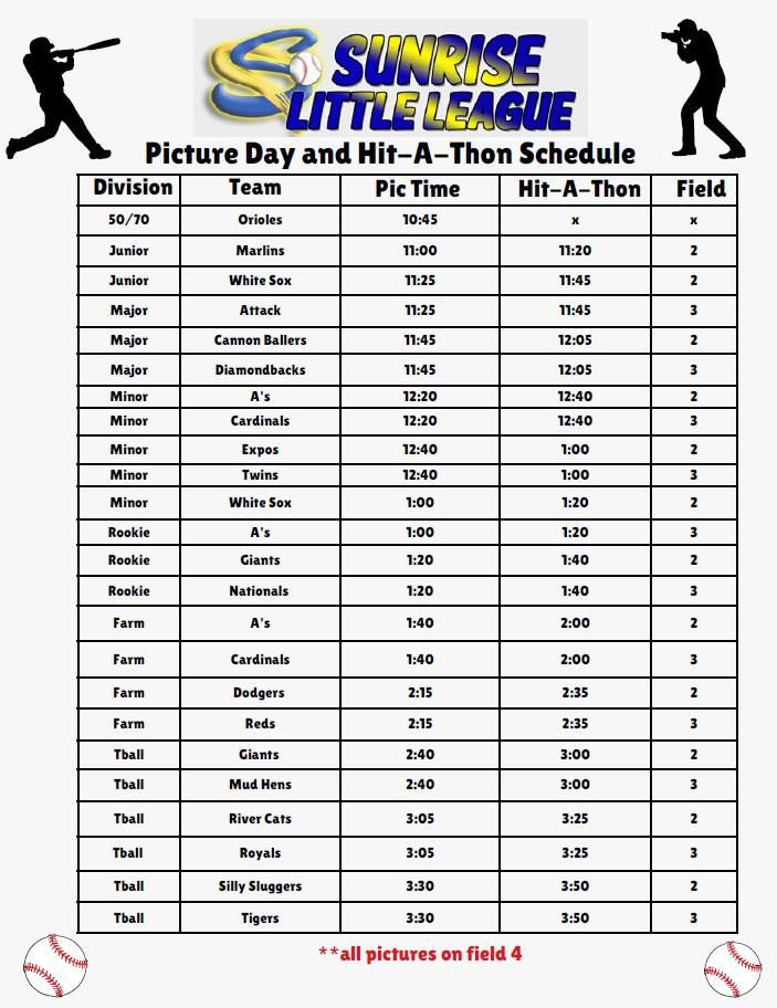 Picture Day + Hit-A-Thon Fundraiser