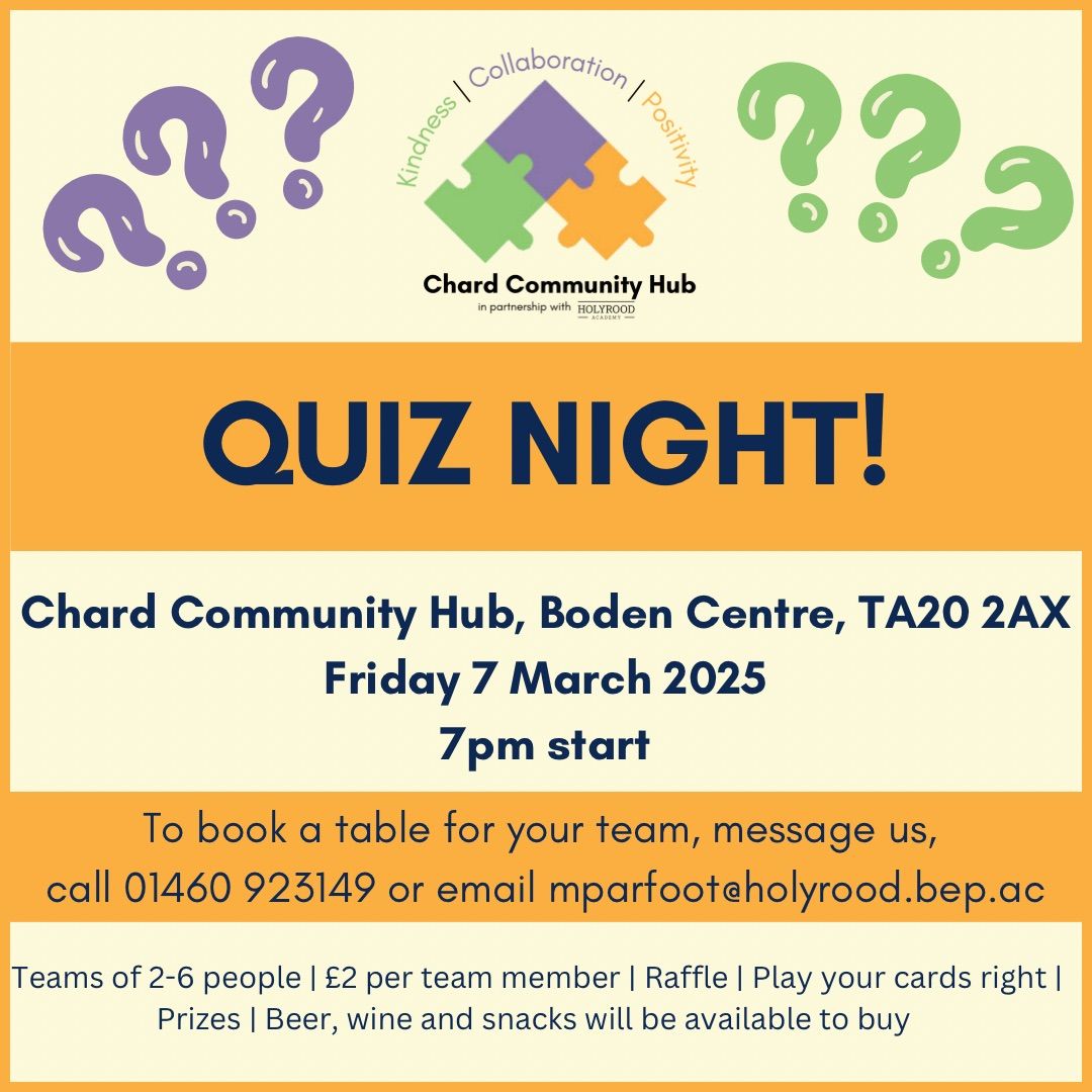 Chard Community Hub Quiz Night