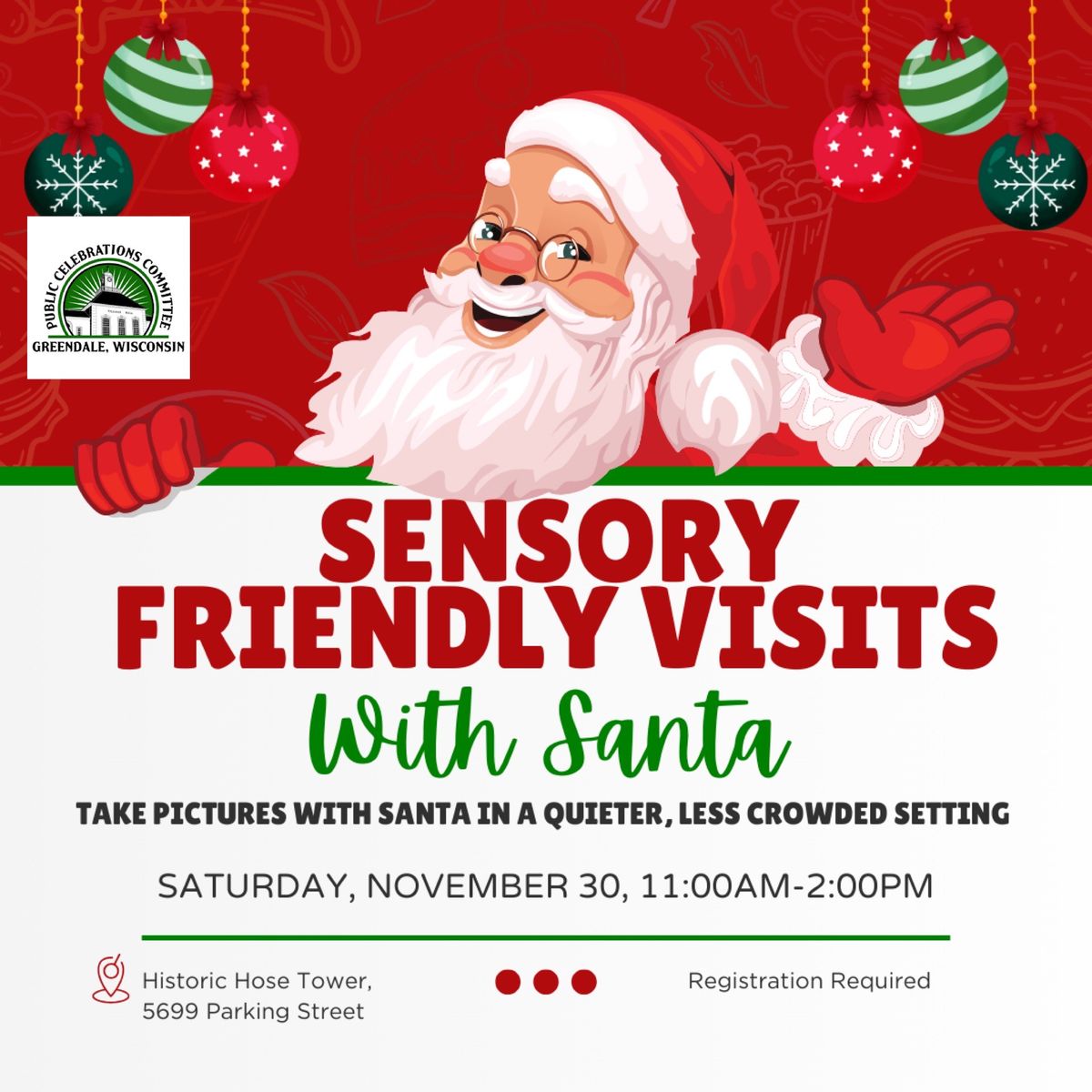 Sensory Friendly Visits with Santa