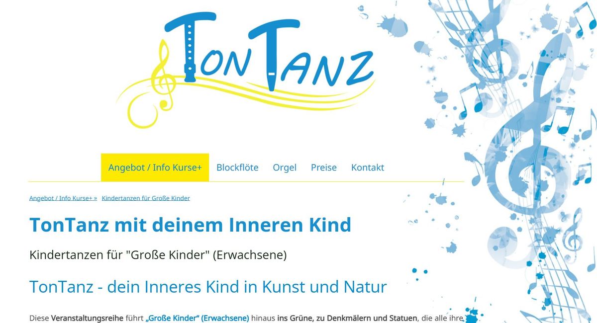 TonTanz mit deinem Inneren Kind - dein Inneres Kind in Kunst & Natur (Kindertanzen f "Gro\u00dfe Kinder")