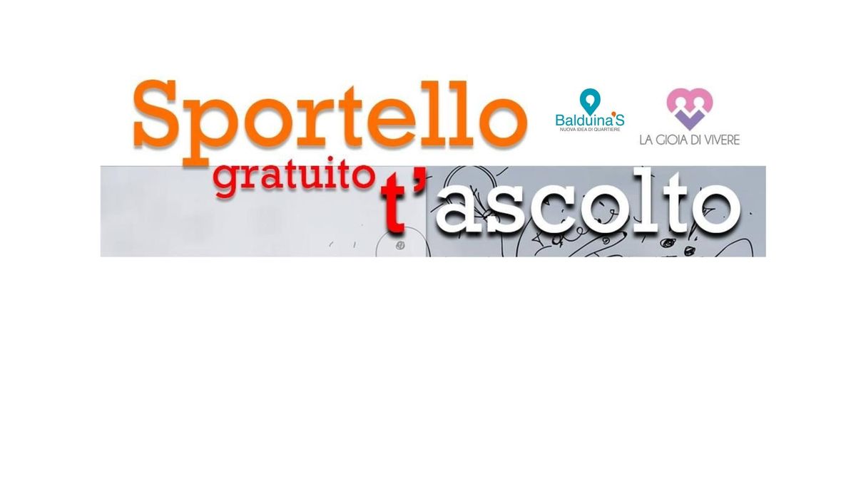 Sportello t'ascolto | Consulenza gratuita per il Benessere psicofisico