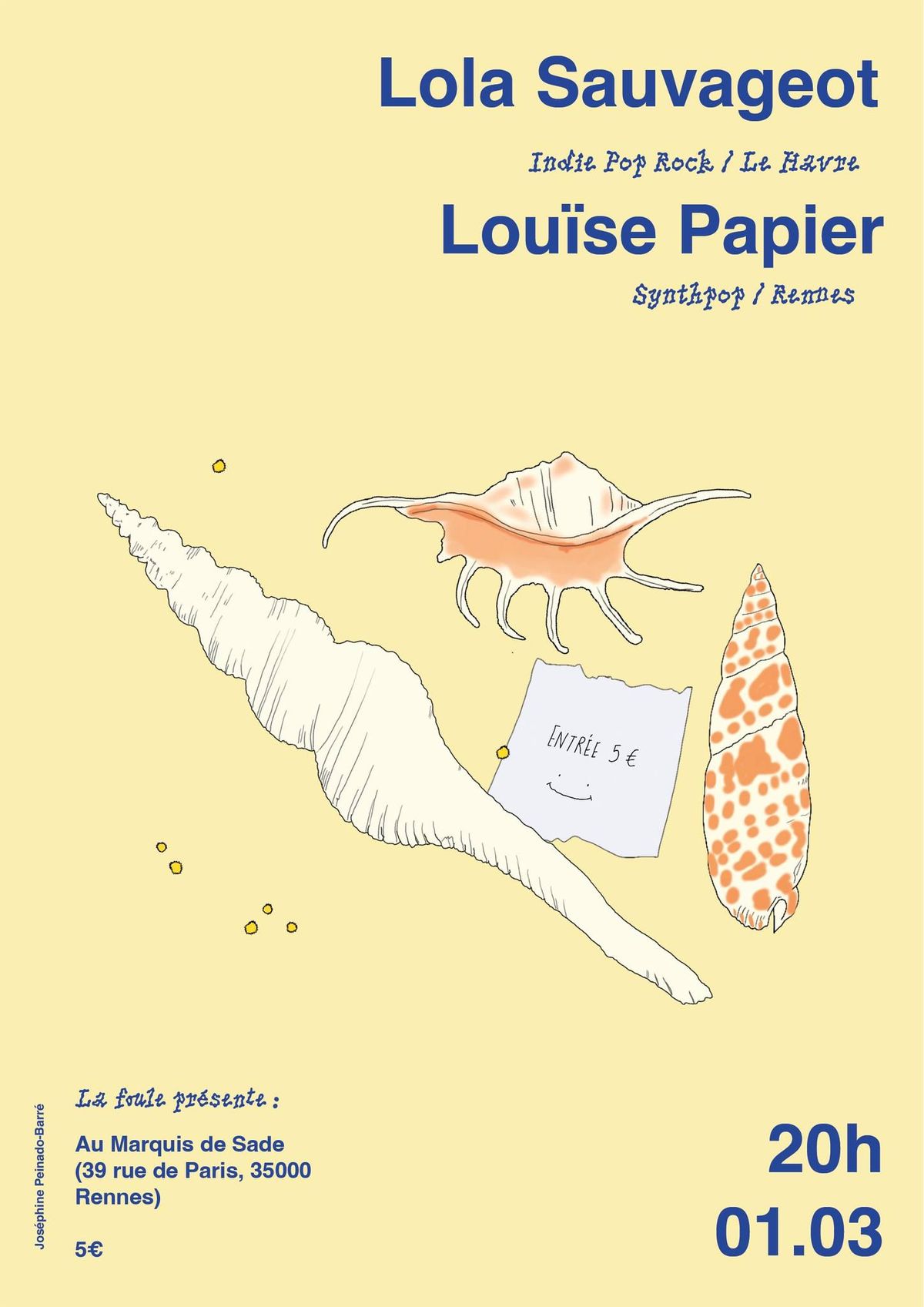 LOLA SAUVAGEOT + LOU\u00cfSE PAPIER au Marquis de Sade