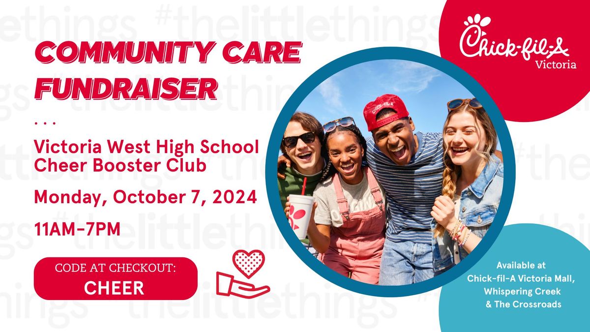 Community Care Event Fundraiser for Victoria West High School Cheer Booster Club