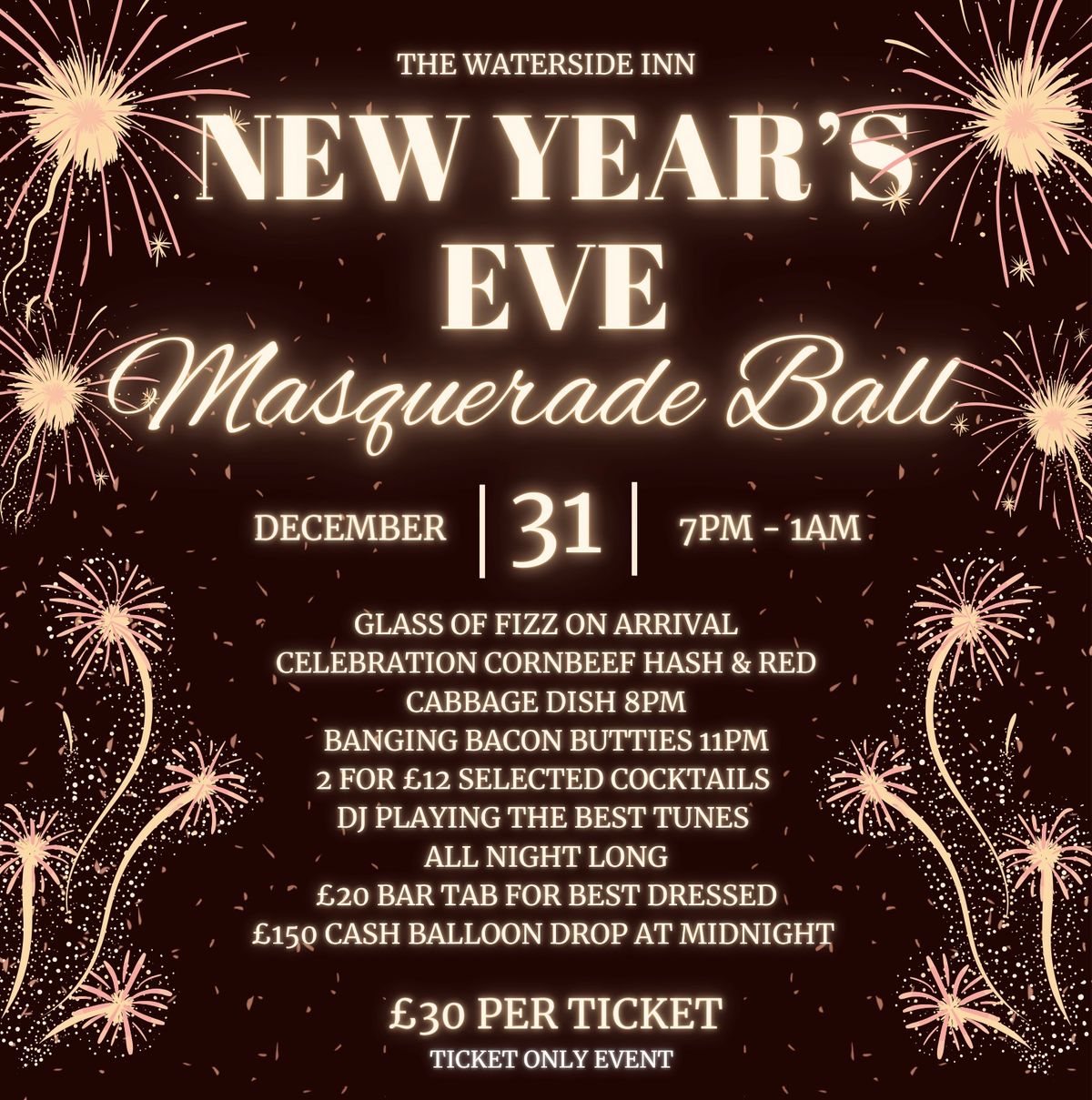 New Years Eve Masquerade Ball 