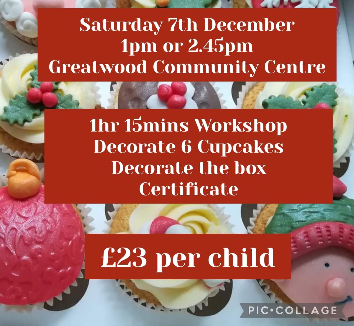 Christmas Kids Cupcake Workshop