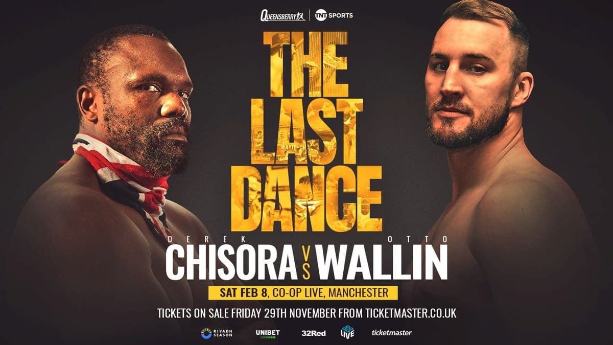 Derek Chisora vs Otto Wallin - Championship Boxing Tickets