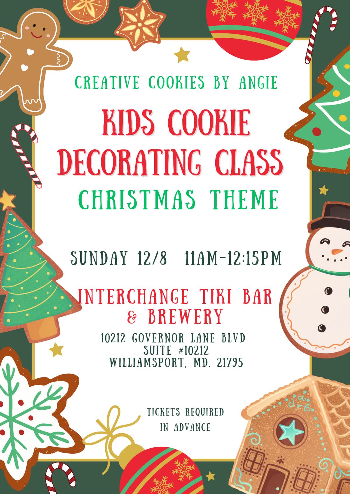 Kids Cookie Camp! Christmas theme