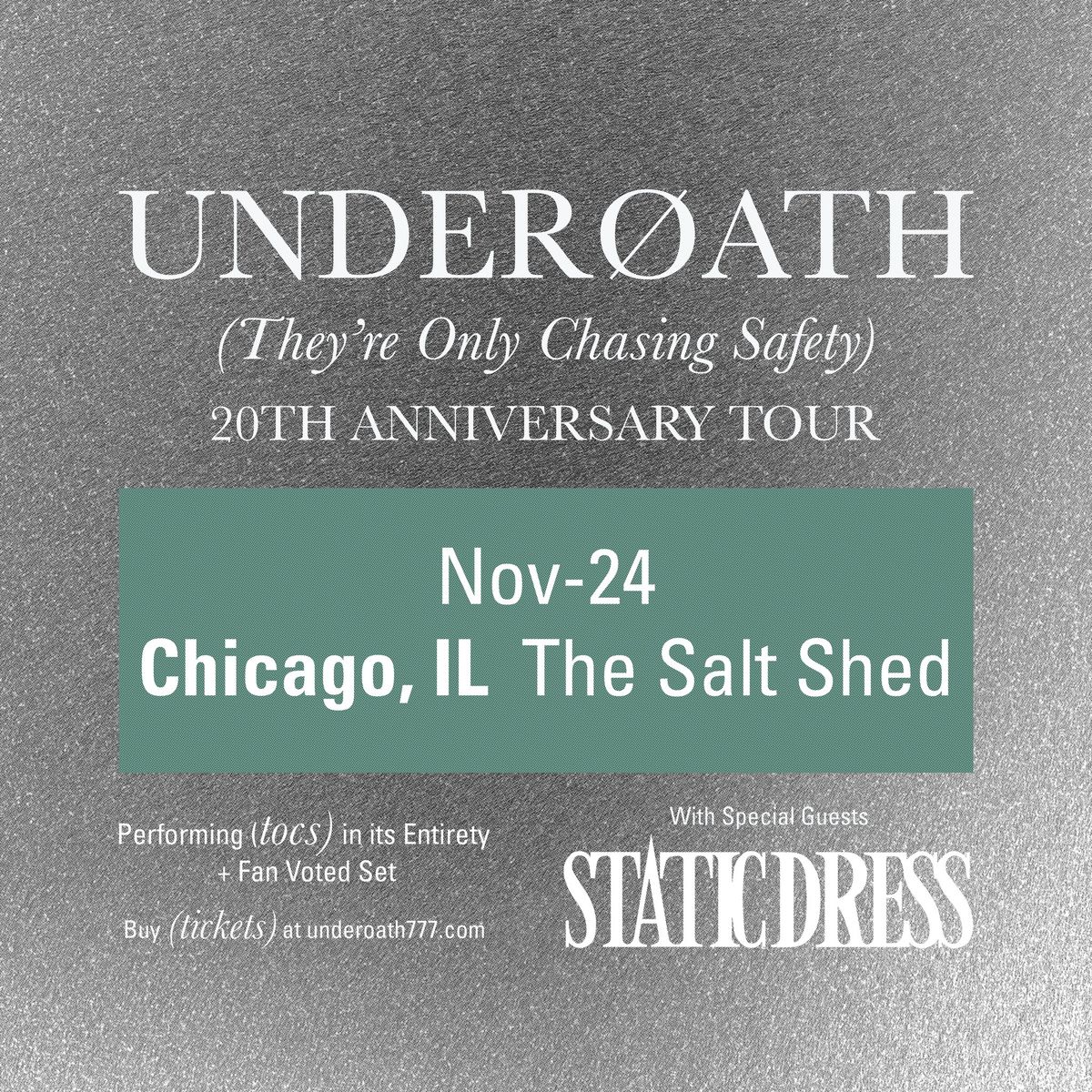 Underoath at the Salt Shed 