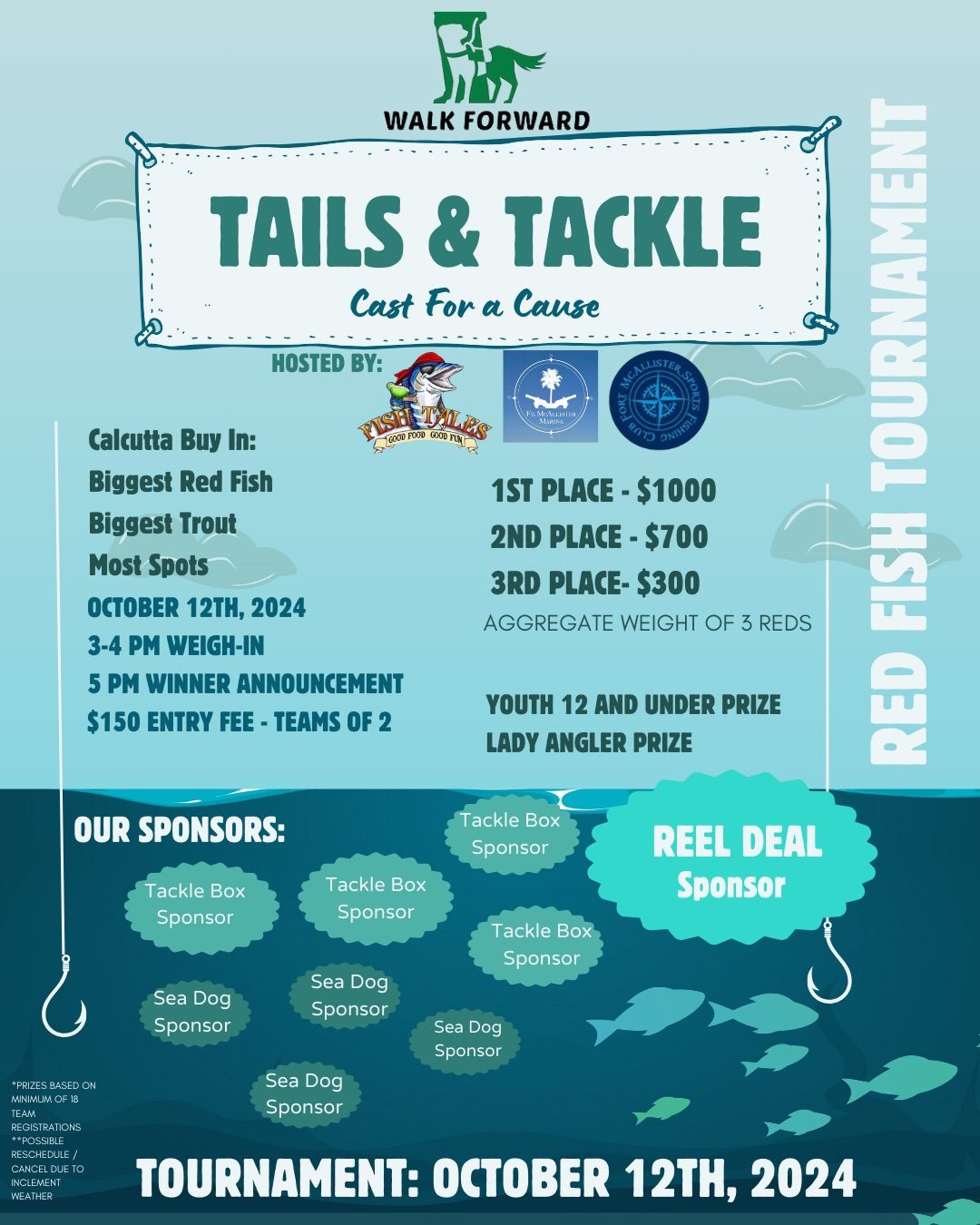 Tails & Tackle Red Fish Tournament 