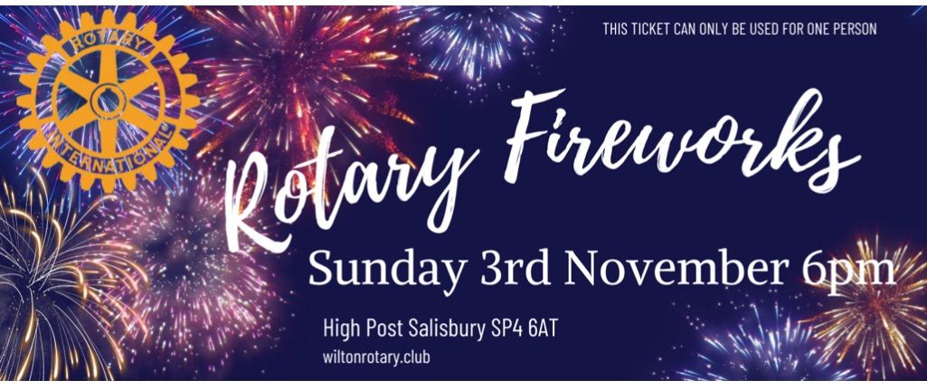 Rotary Fireworks Night at The Stones Hotel Salisbury