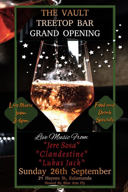 The Vault Tree Top Bar Grand Opening, The Vault Restaurant, Baskerville