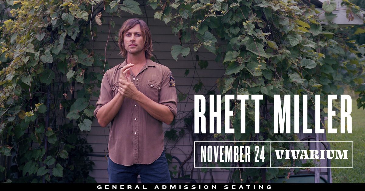 Rhett Miller at the Vivarium