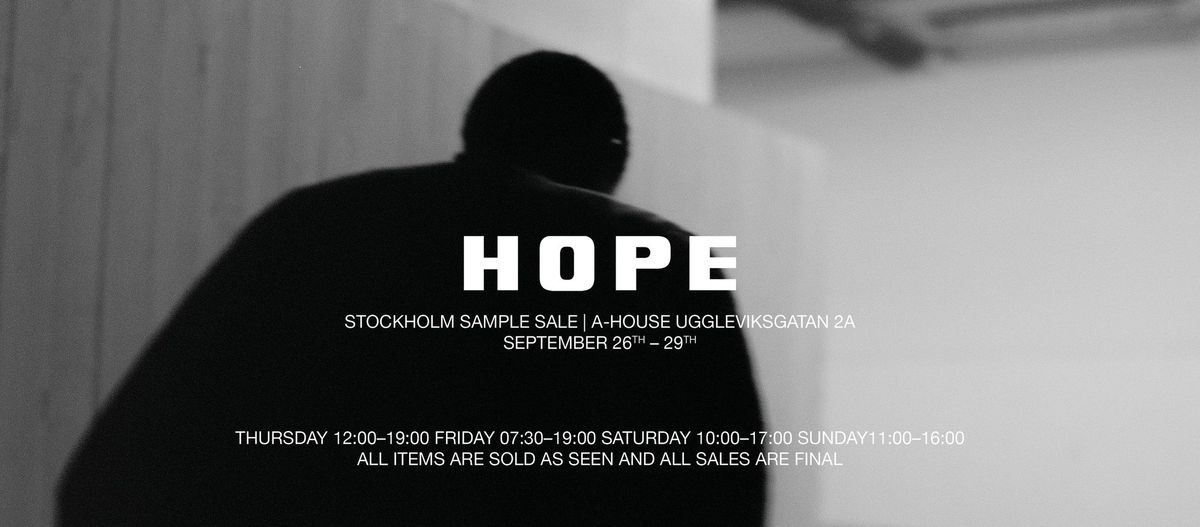 STOCKHOLM SAMPLE SALE