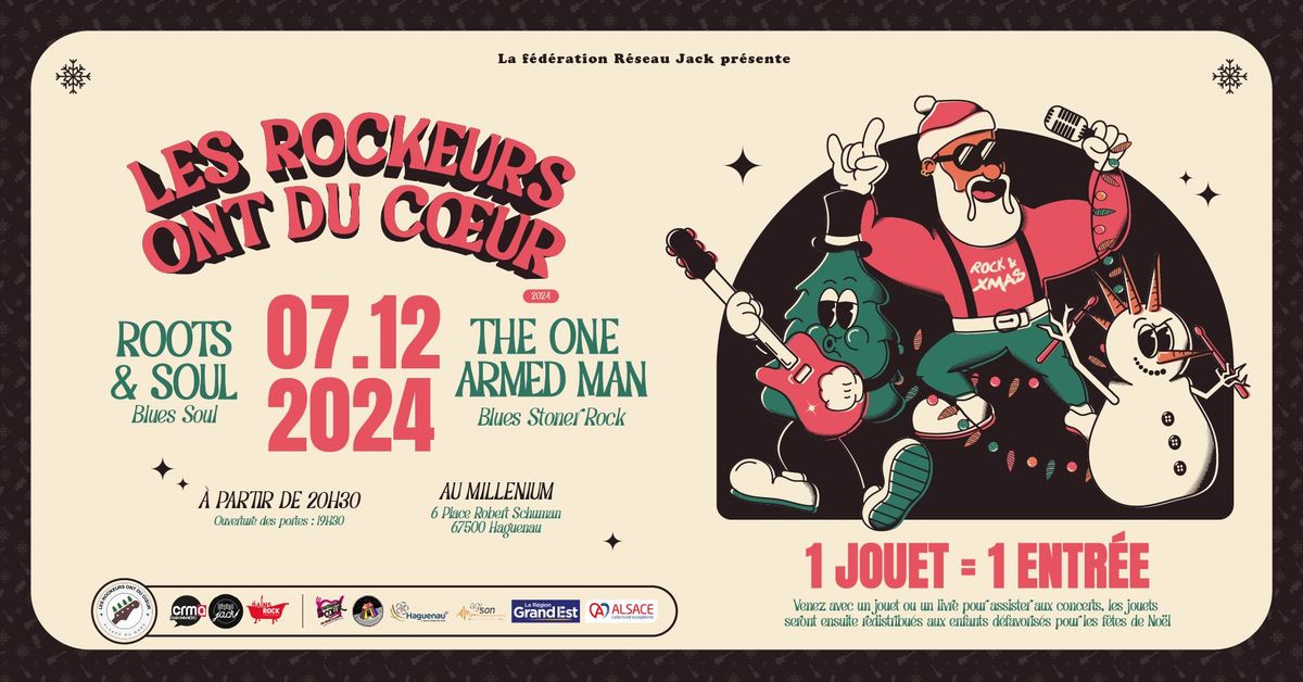 ROOTS & SOUL + THE ONE ARMED MAN \/\/ LES ROCKEURS ONT DU COEUR 2024