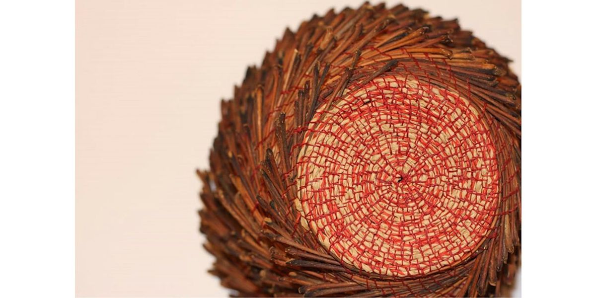 Slow Stitched Coiled Basketry with Fabric & Natural Materials