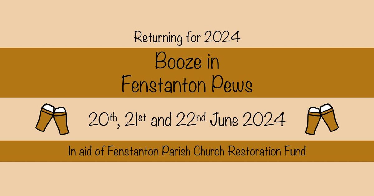 Booze in Fenstanton Pews 2024