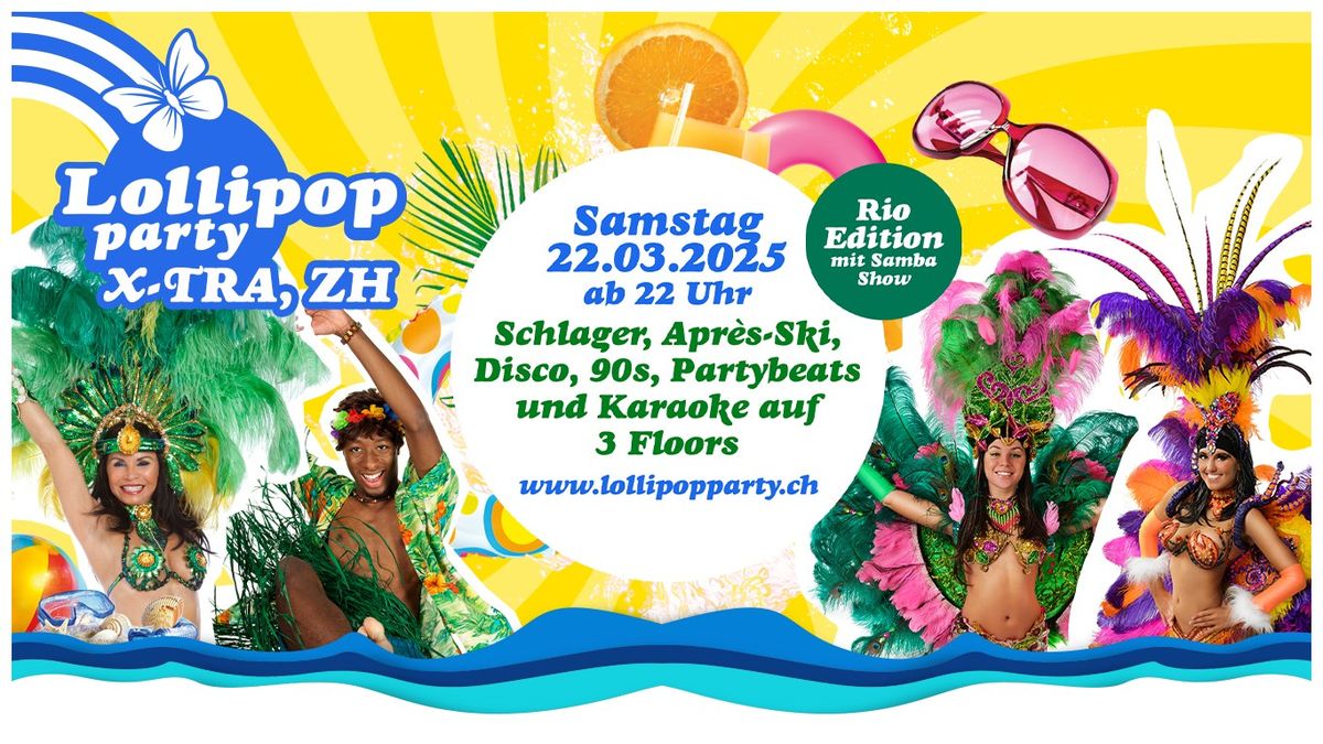 Lollipop Party im X-TRA Z\u00fcrich mit 2 Dance Floors und Karaoke Lounge