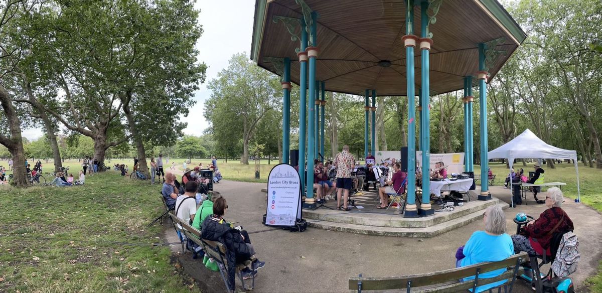 LCB play the Victoria Park bandstand