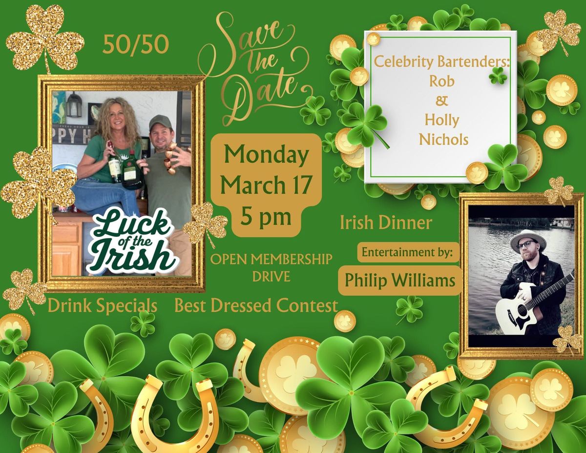 Say hi \ud83d\udc4b\ud83c\udffc to your guest bartenders at The Elks on St Patty\u2019s Day \u2618\ufe0f!