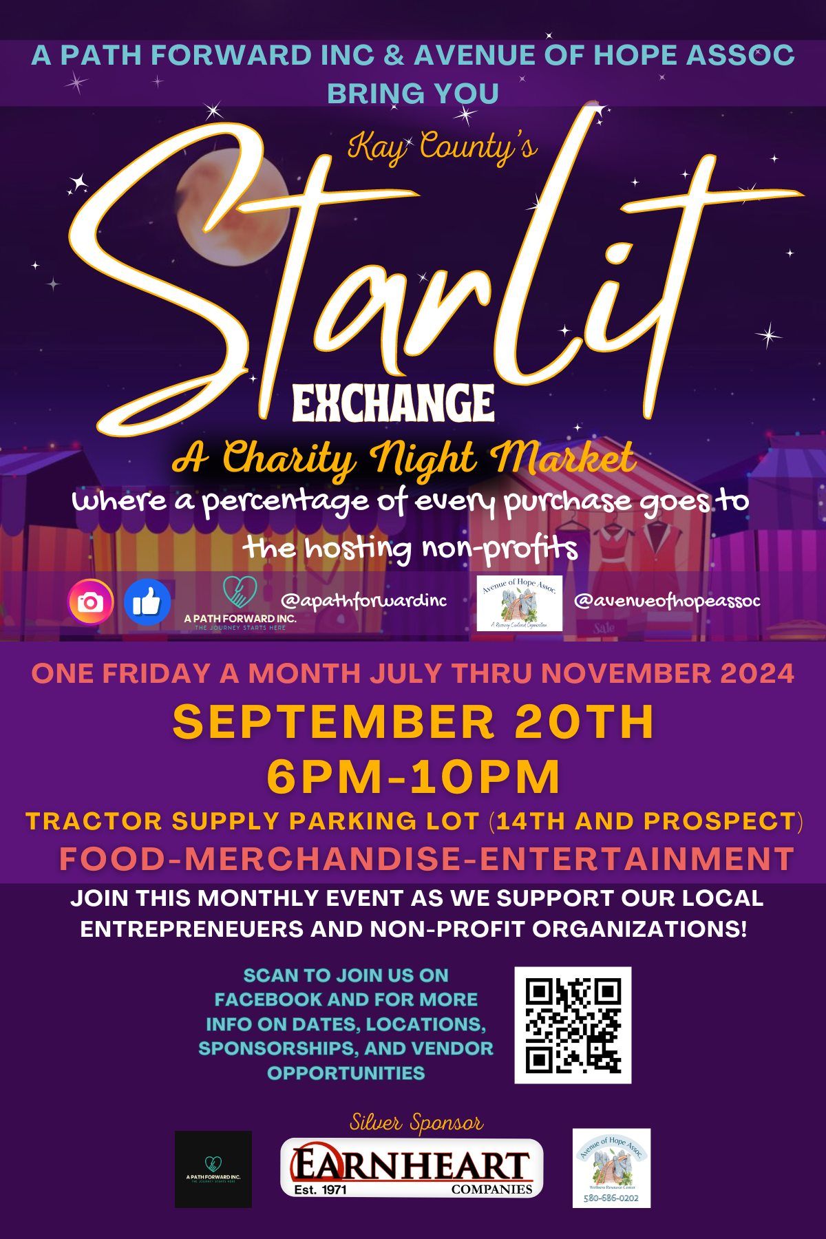 Starlit Exchange Charity Night Market-September 20th