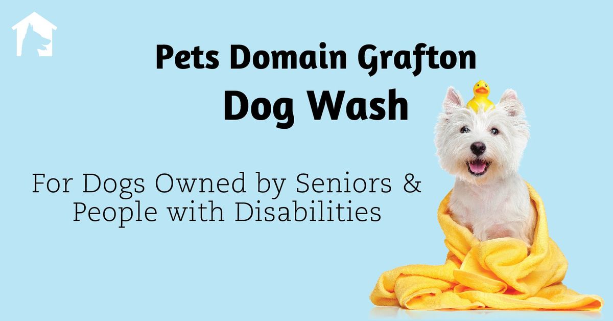 Dog Wash Day for Dogs Owned by Seniors & People with Disabilities