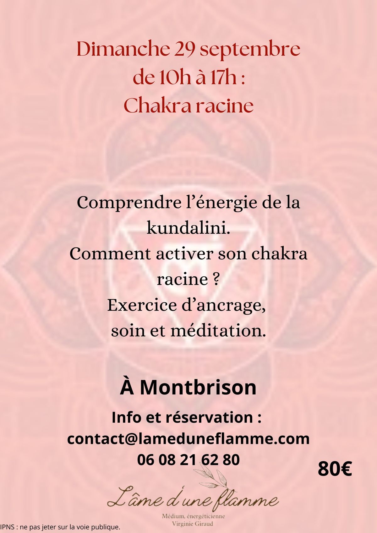 Atelier chakra racine 