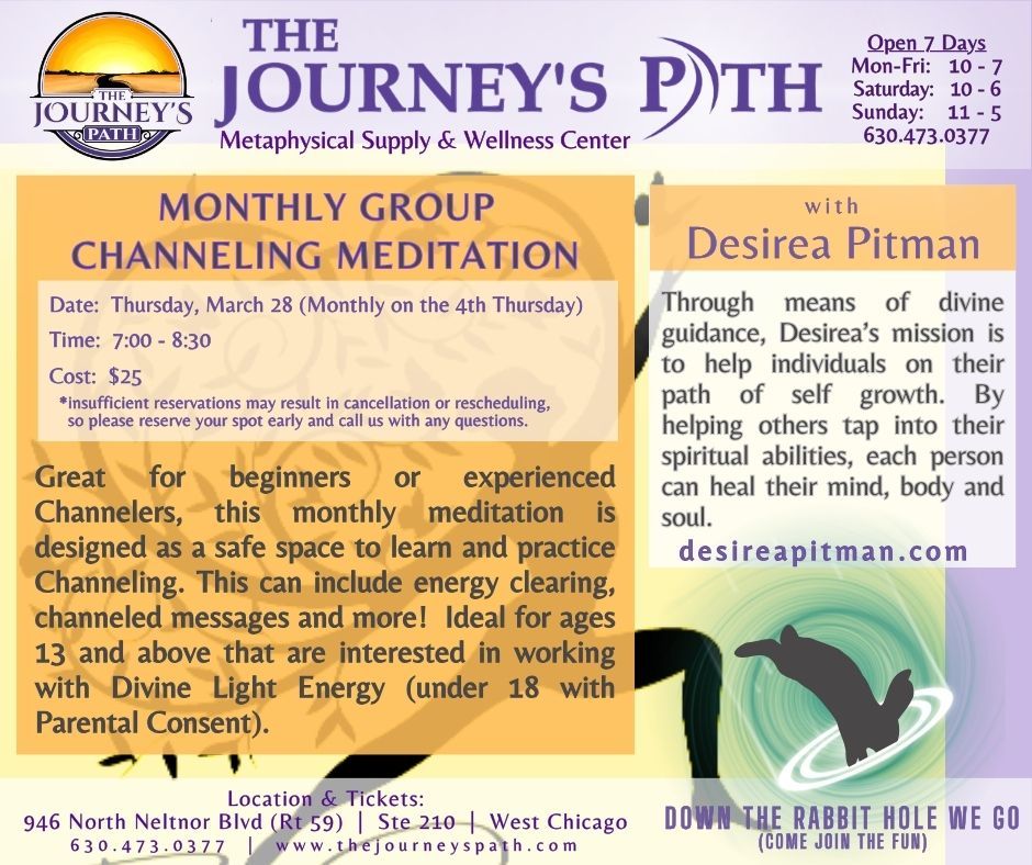 Monthly Group Channeling Meditation with Desirea Pitman