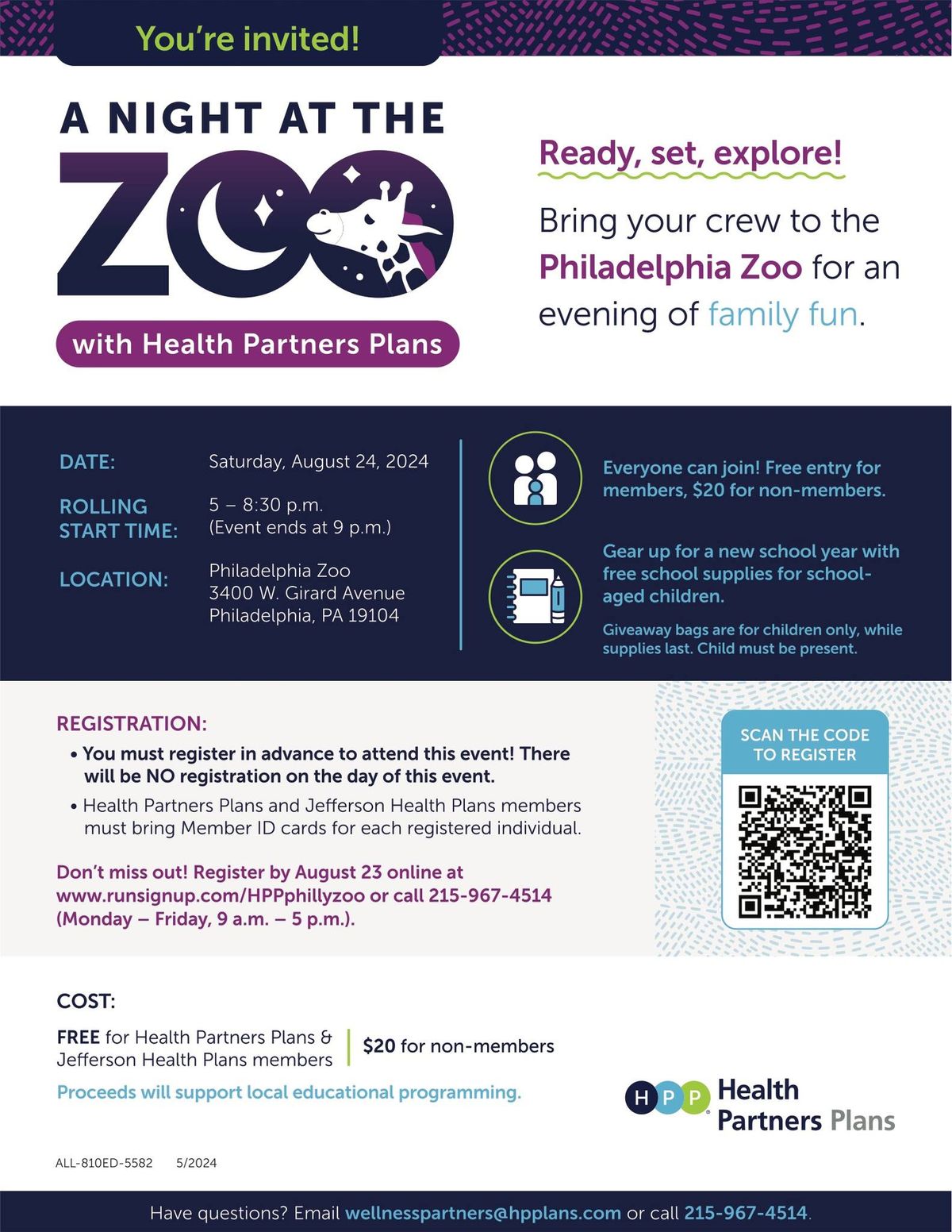 A Night at the Zoo with Health Partners Plans